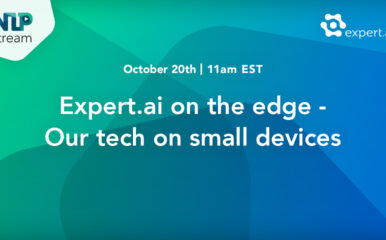 Expert.ai on the Edge- Our Tech on Small Devices